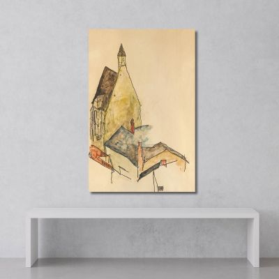 Spitalskirche Mödling Egon Schiele, esh172 drucken auf leinwand