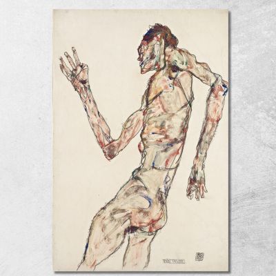 La Danzatrice Egon Schiele esh191 quadro stampa su tela