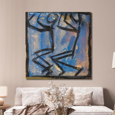 Two Stick Figures Egon Schiele, esh209 canvas print