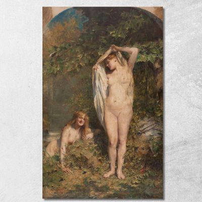 Al Sole Léon François Comerre lfc3 quadro stampa su tela