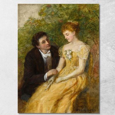 Uno Studio Per "Nel Conservatorio: Un Momento Critico" William Powell Frith wpf1 quadro stampa su tela