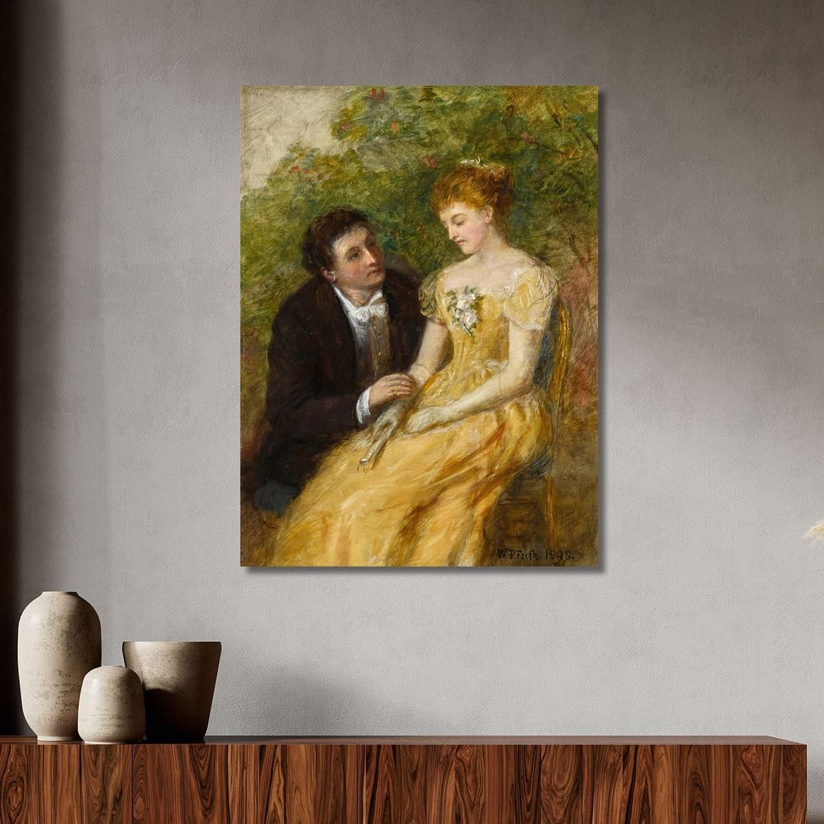 Uno Studio Per "Nel Conservatorio: Un Momento Critico" William Powell Frith wpf1 quadro stampa su tela