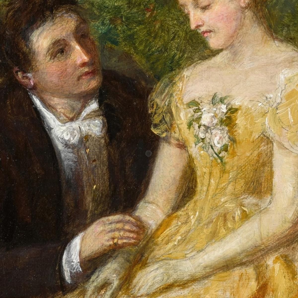 Uno Studio Per "Nel Conservatorio: Un Momento Critico" William Powell Frith wpf1 quadro stampa su tela