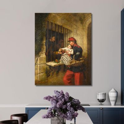 Interno Della Prigione Di Marsiglia: Una Scena Da "La Piccola Dorrit" William Powell Frith wpf7 quadro stampa su tela