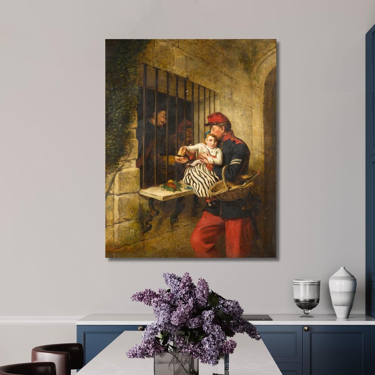 Interno Della Prigione Di Marsiglia: Una Scena Da "La Piccola Dorrit" William Powell Frith wpf7 quadro stampa su tela