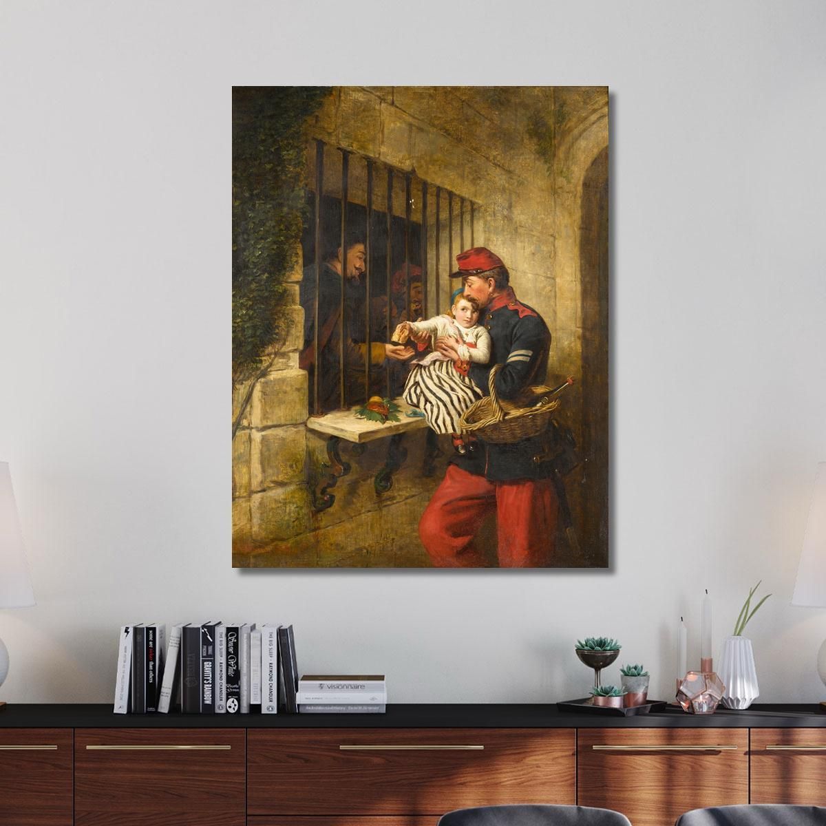 Interno Della Prigione Di Marsiglia: Una Scena Da "La Piccola Dorrit" William Powell Frith wpf7 quadro stampa su tela