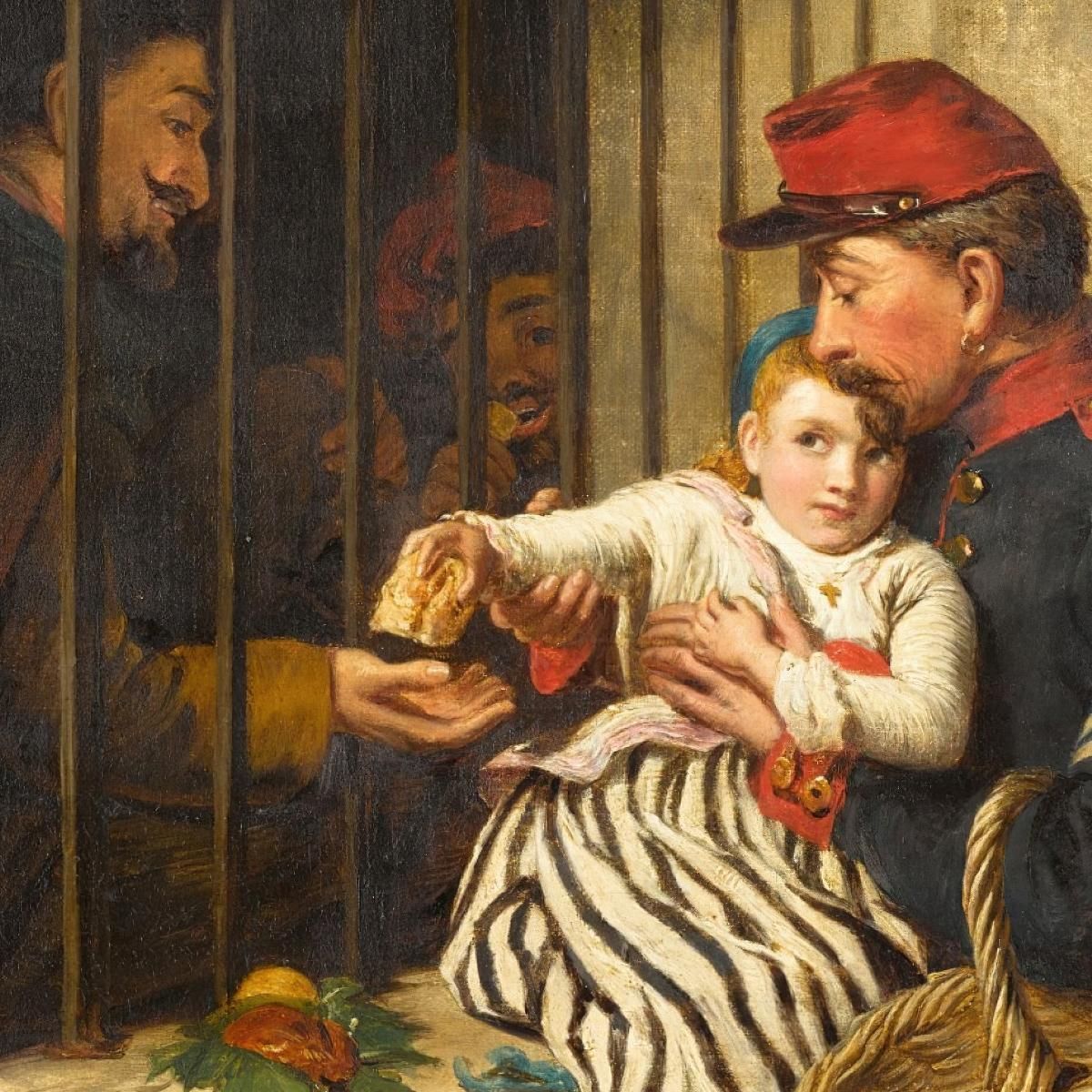 Interno Della Prigione Di Marsiglia: Una Scena Da "La Piccola Dorrit" William Powell Frith wpf7 quadro stampa su tela