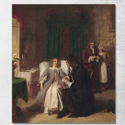 Il Malato Immaginario William Powell Frith wpf11 quadro stampa su tela