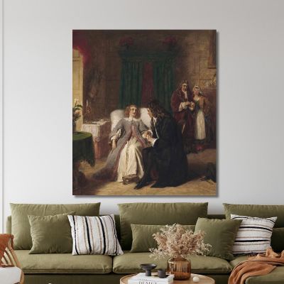 Il Malato Immaginario William Powell Frith wpf11 quadro stampa su tela