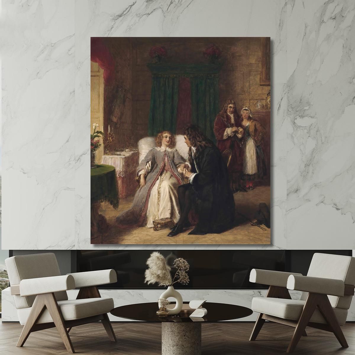 Il Malato Immaginario William Powell Frith wpf11 quadro stampa su tela
