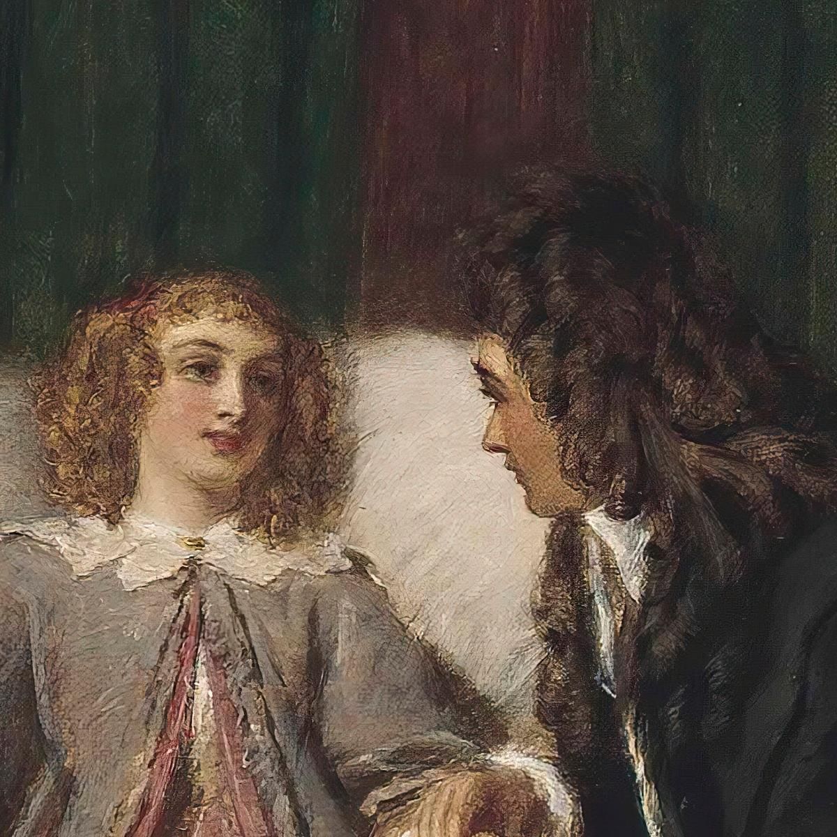 Il Malato Immaginario William Powell Frith wpf11 quadro stampa su tela