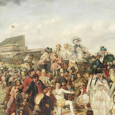 Il Giorno Del Derby William Powell Frith wpf19 quadro stampa su tela