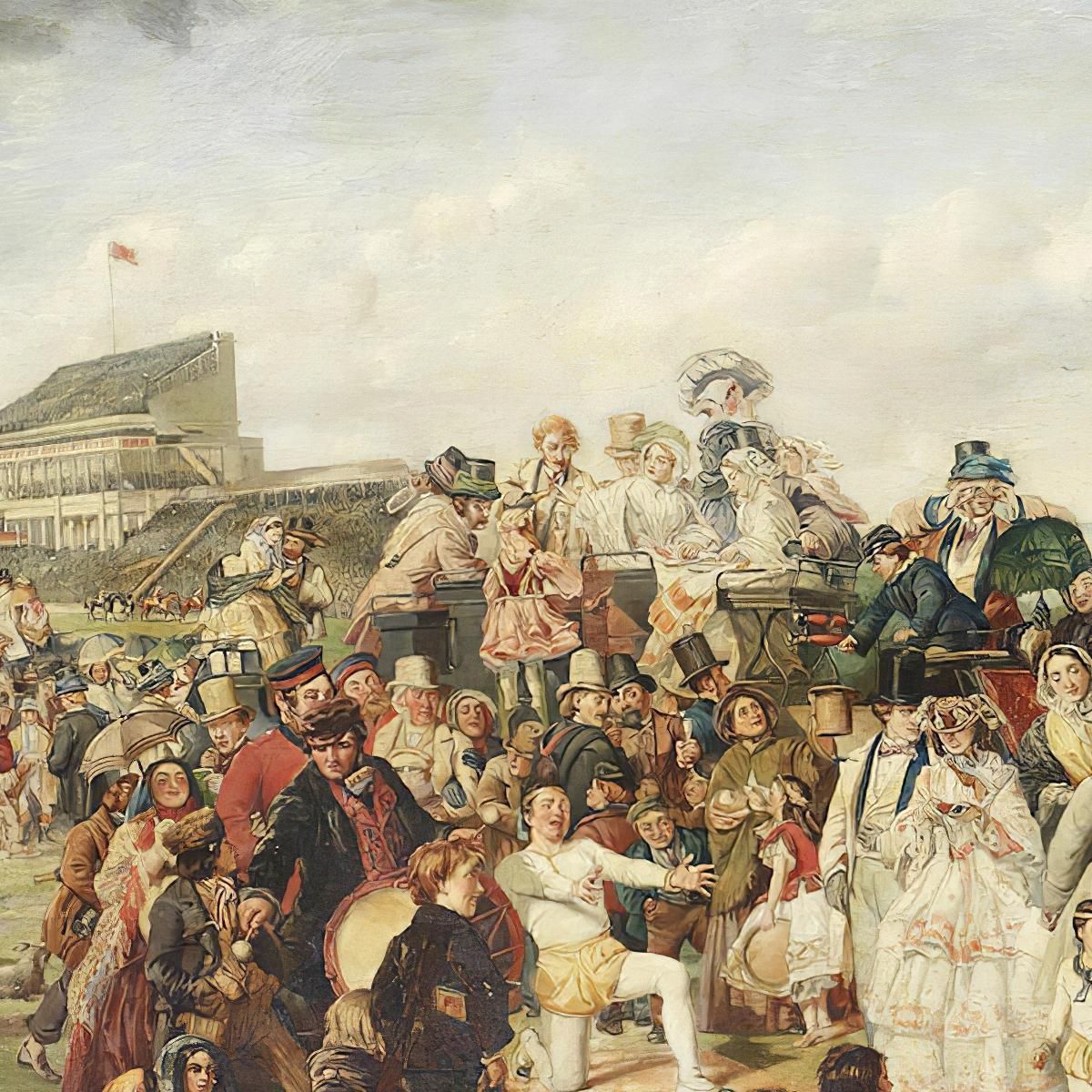 Il Giorno Del Derby William Powell Frith wpf19 quadro stampa su tela