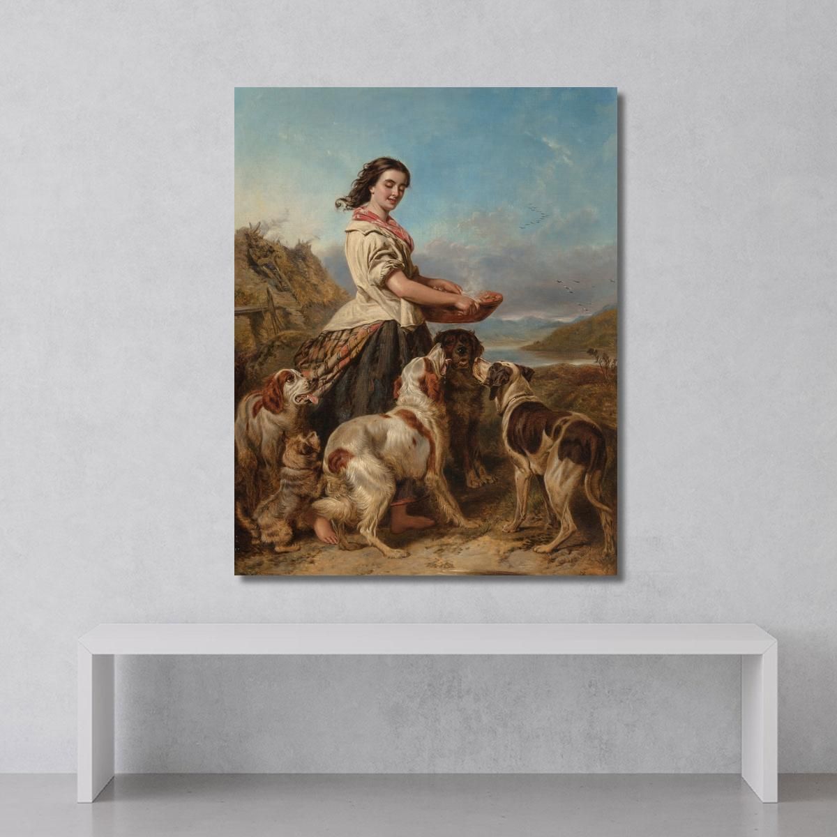 La Figlia Del Guardiacaccia William Powell Frith wpf20 quadro stampa su tela