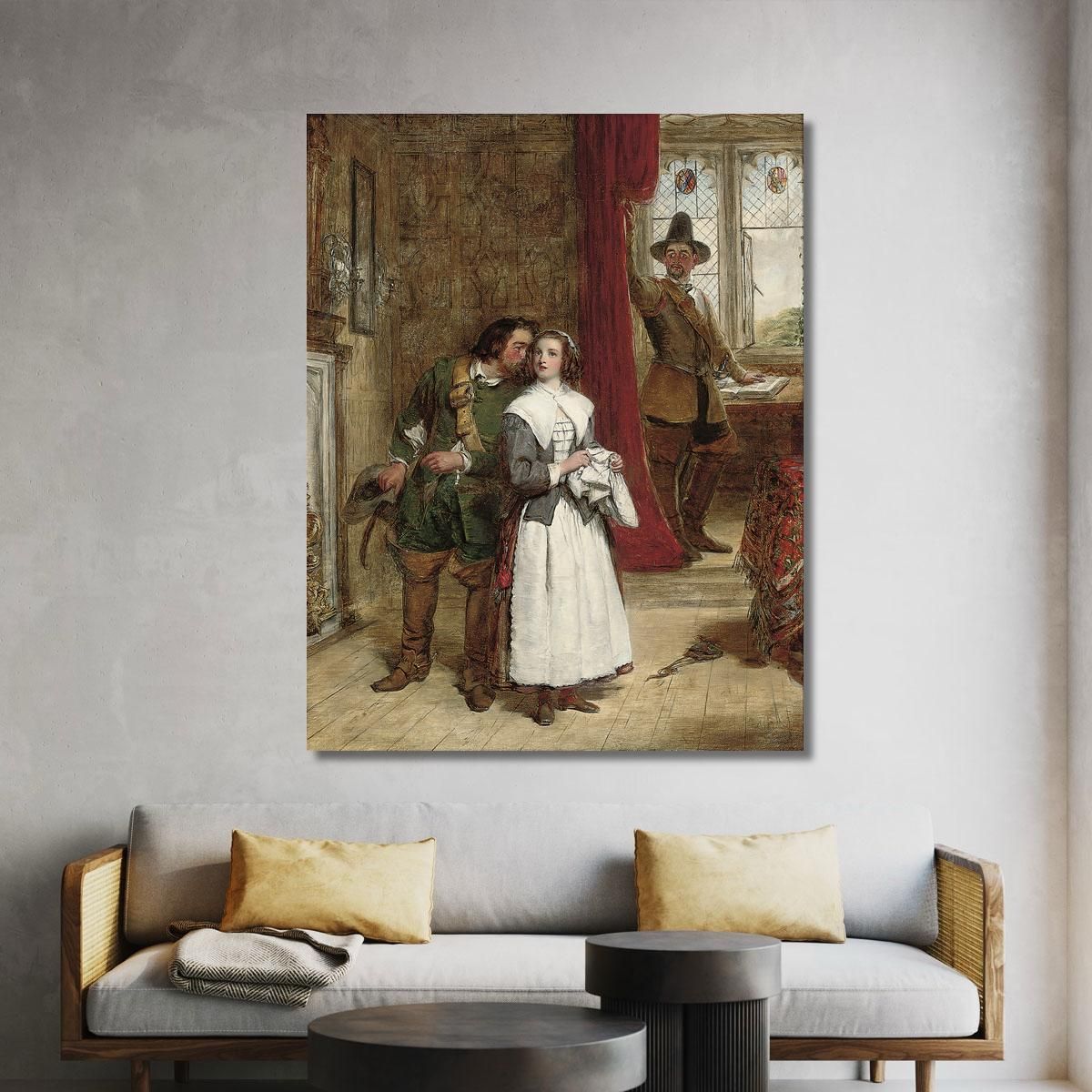 La Figlia Del Puritano William Powell Frith wpf22 quadro stampa su tela