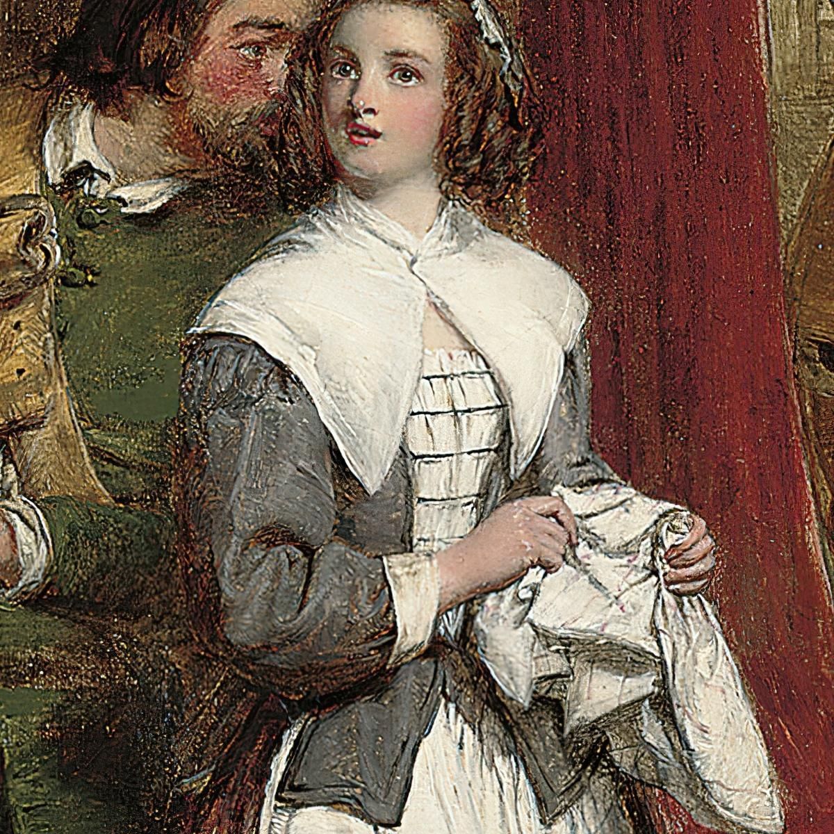 La Figlia Del Puritano William Powell Frith wpf22 quadro stampa su tela