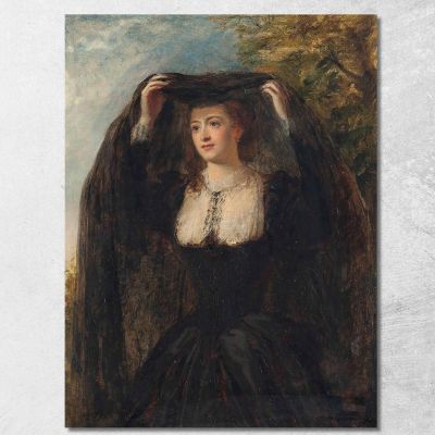 Il Velo William Powell Frith wpf27 quadro stampa su tela