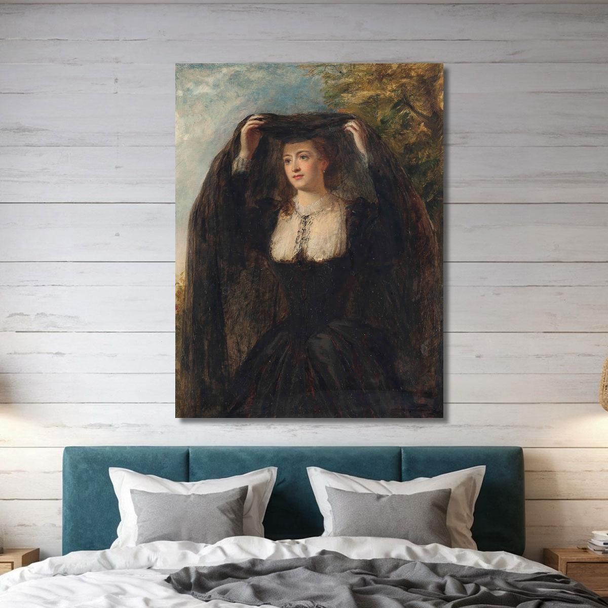 Il Velo William Powell Frith wpf27 quadro stampa su tela