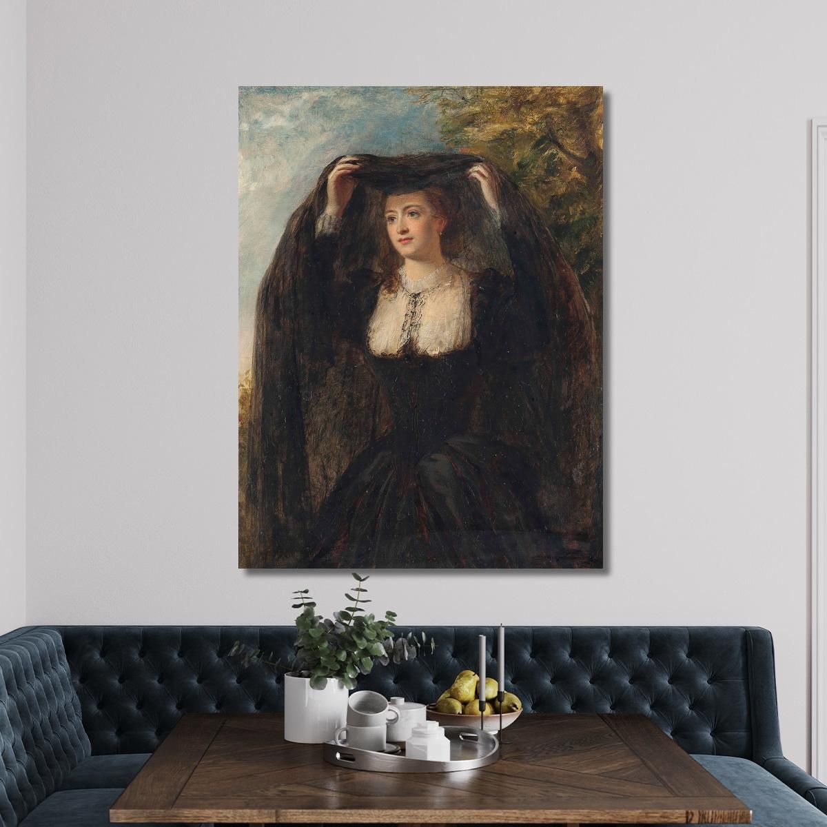 Il Velo William Powell Frith wpf27 quadro stampa su tela