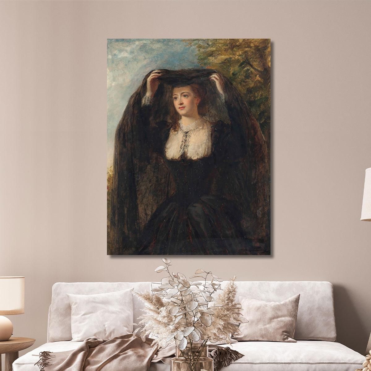 Il Velo William Powell Frith wpf27 quadro stampa su tela