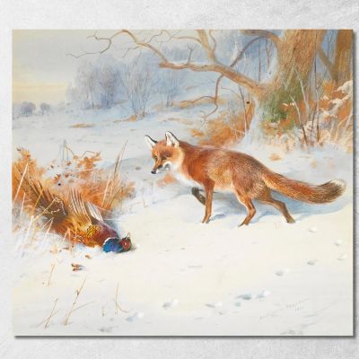 Osservati Dai Battitori Archibald Thorburn ath72 quadro stampa su tela