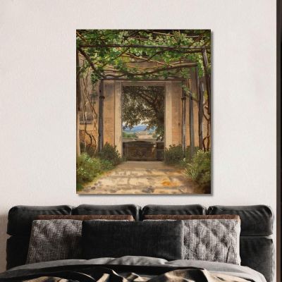 Une Pergola En Italie Christoffer Wilhelm Eckersberg cwe4 tableau impression sur toile 