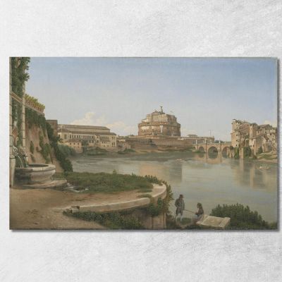 Vue À Travers Trois Arches Du Troisième Étage Du Colisée Christoffer Wilhelm Eckersberg cwe8 tableau impression sur toile 