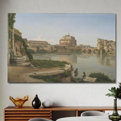 Vue À Travers Trois Arches Du Troisième Étage Du Colisée Christoffer Wilhelm Eckersberg, cwe8 tableau impression sur toile