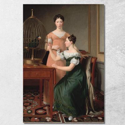 Les Filles Aînées De Mendel Levin Nathanson Bella Et Hanna Christoffer Wilhelm Eckersberg cwe38 tableau impression sur toile 