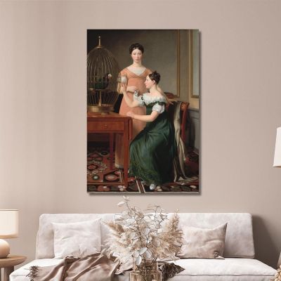 Les Filles Aînées De Mendel Levin Nathanson, Bella Et Hanna Christoffer Wilhelm Eckersberg, cwe38 tableau impression sur toile