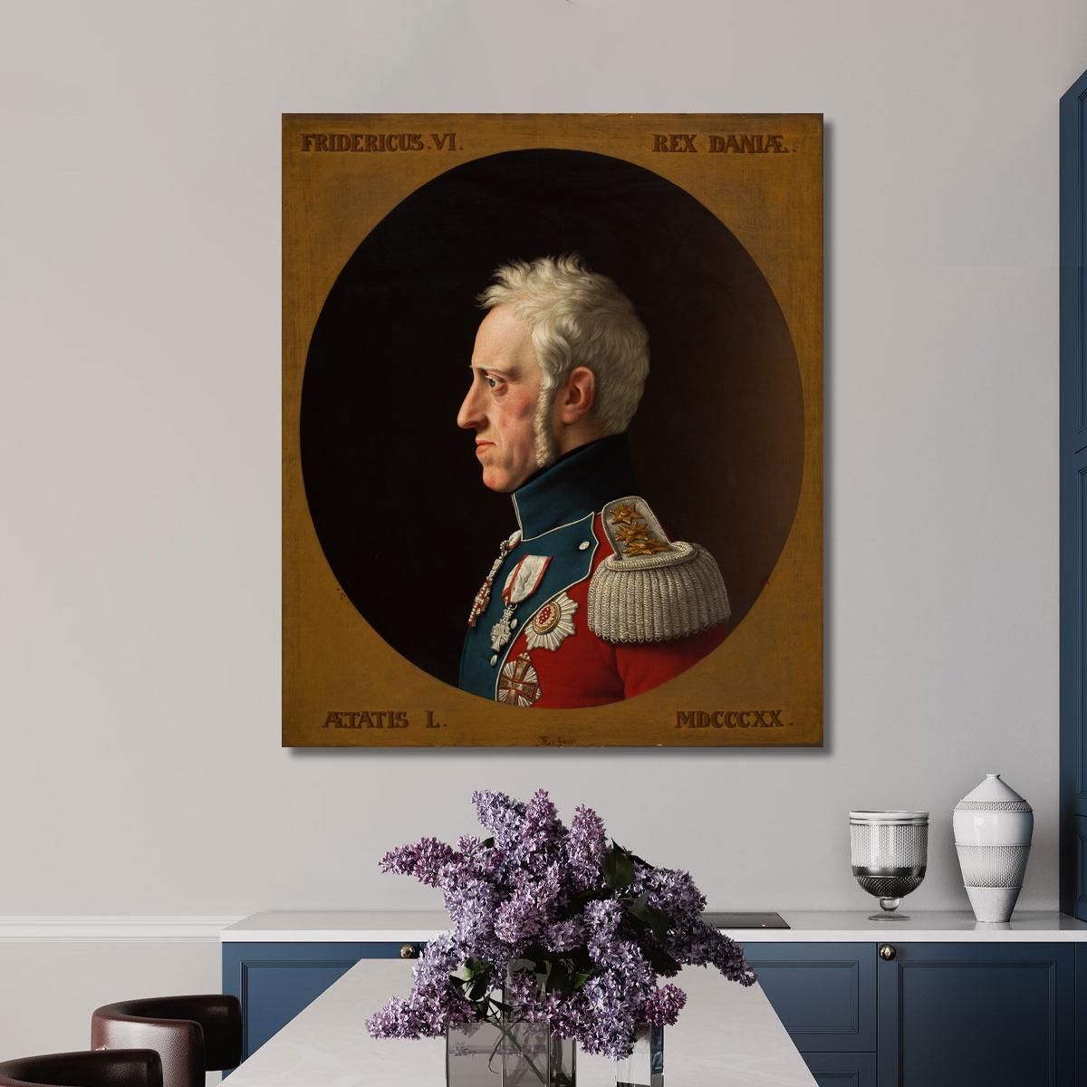 Portrait De Frederik Vi Christoffer Wilhelm Eckersberg cwe48 tableau impression sur toile 