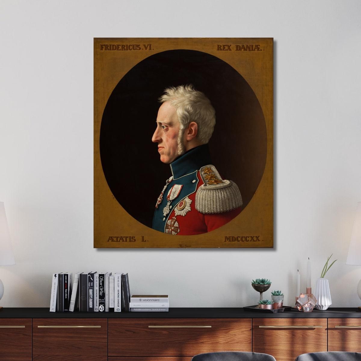 Portrait De Frederik Vi Christoffer Wilhelm Eckersberg cwe48 tableau impression sur toile 
