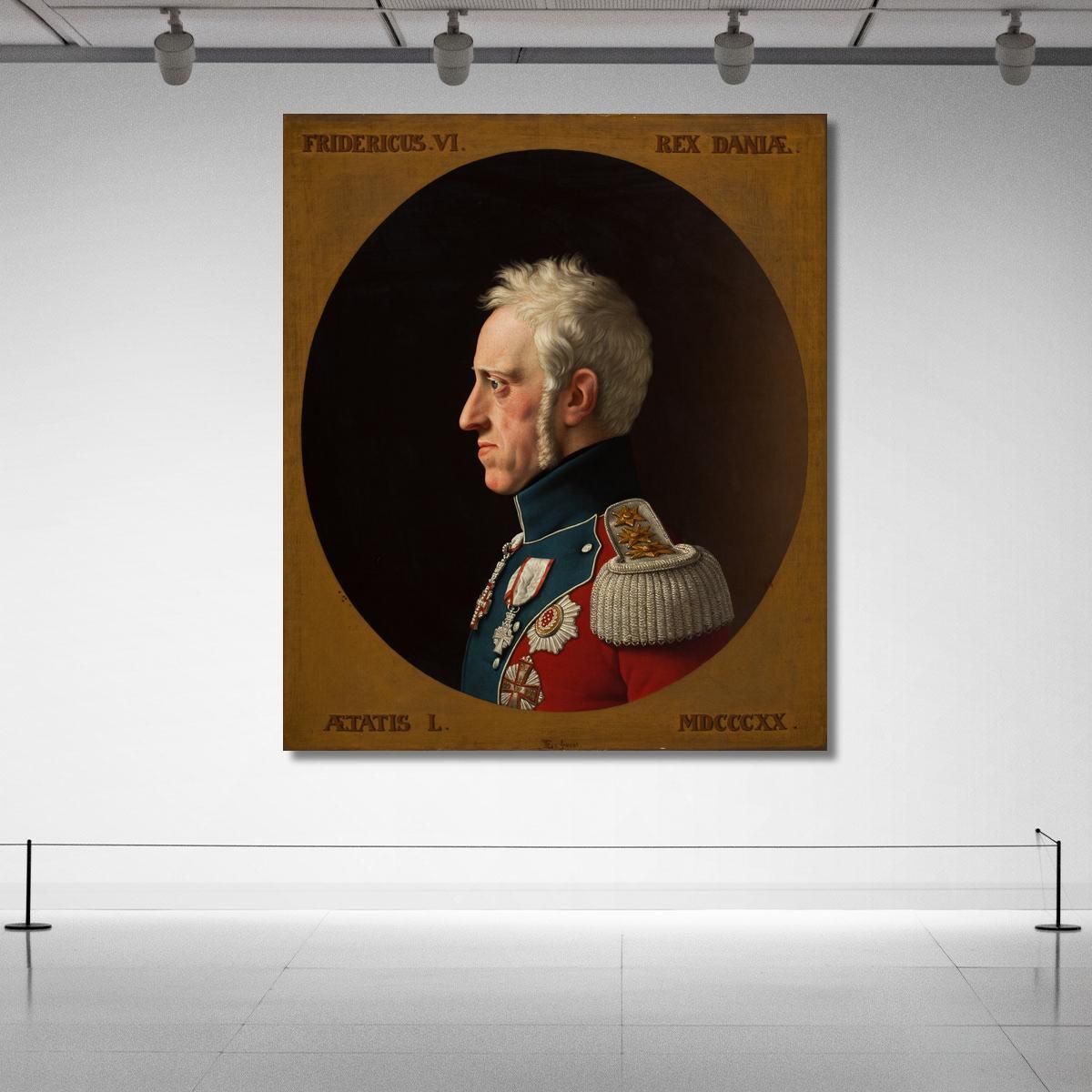 Portrait De Frederik Vi Christoffer Wilhelm Eckersberg cwe48 tableau impression sur toile 