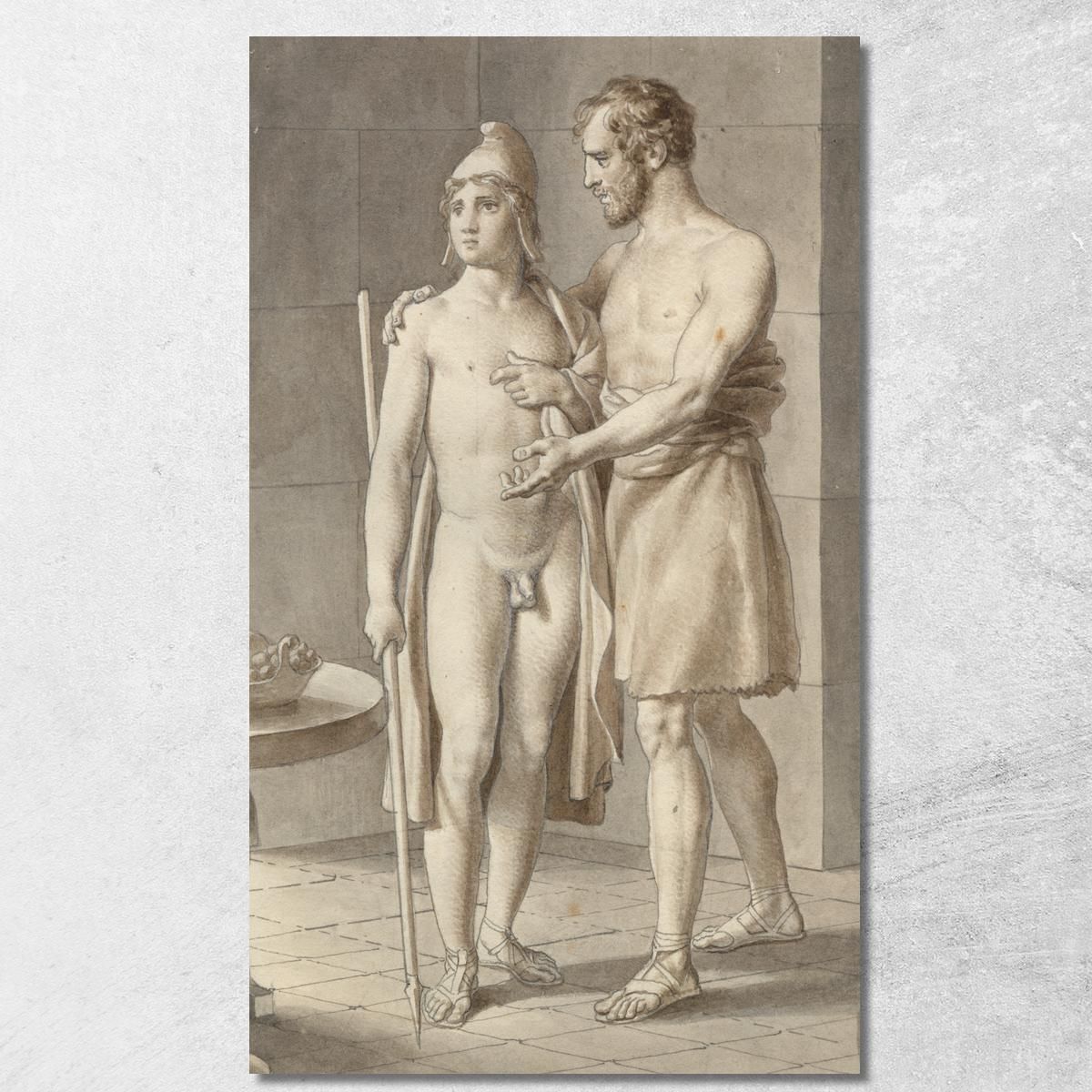 Télémaque Rencontre Ulysse Déguisé En Mendiant Christoffer Wilhelm Eckersberg cwe68 tableau impression sur toile Télémaque Rencontre Ulysse Déguisé En Mendiant Christoffer Wilhelm Eckersberg cwe68 tableau impression sur toile