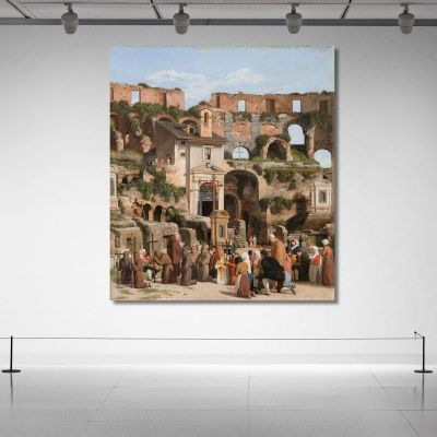 Vista Del Interior Del Coliseo 2 Christoffer Wilhelm Eckersberg, cwe97 cuadro en lienzo