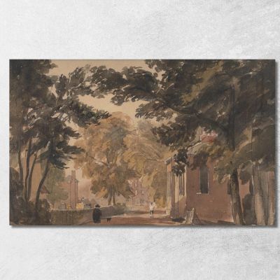 Una Strada A Harborne David Cox dcx1 quadro stampa su tela