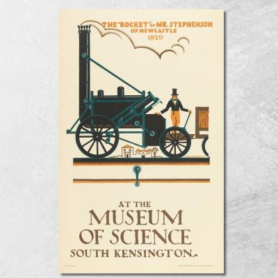 Il Razzo - Museo Della Scienza Edward McKnight Kauffer emk16 quadro stampa su tela