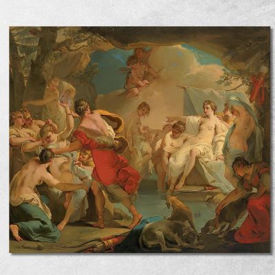 Diana E Callisto Gaetano Gandolfi ggn1 quadro stampa su tela