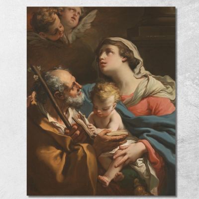 La Sacra Famiglia 2 Gaetano Gandolfi ggn12 quadro stampa su tela
