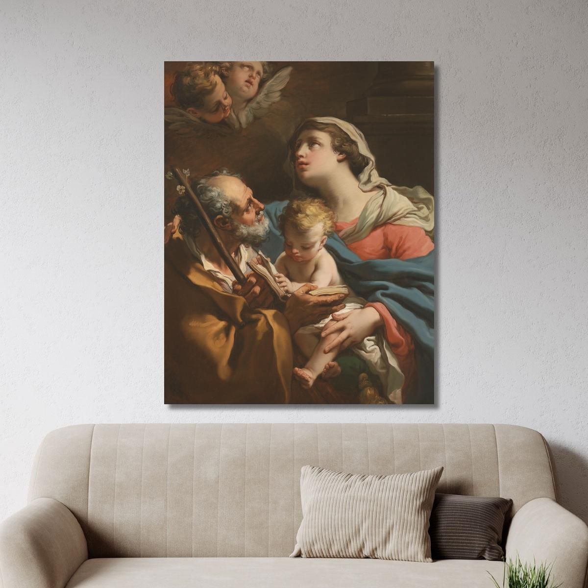 La Sacra Famiglia 2 Gaetano Gandolfi ggn12 quadro stampa su tela