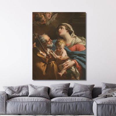 La Sacra Famiglia 2 Gaetano Gandolfi ggn12 quadro stampa su tela
