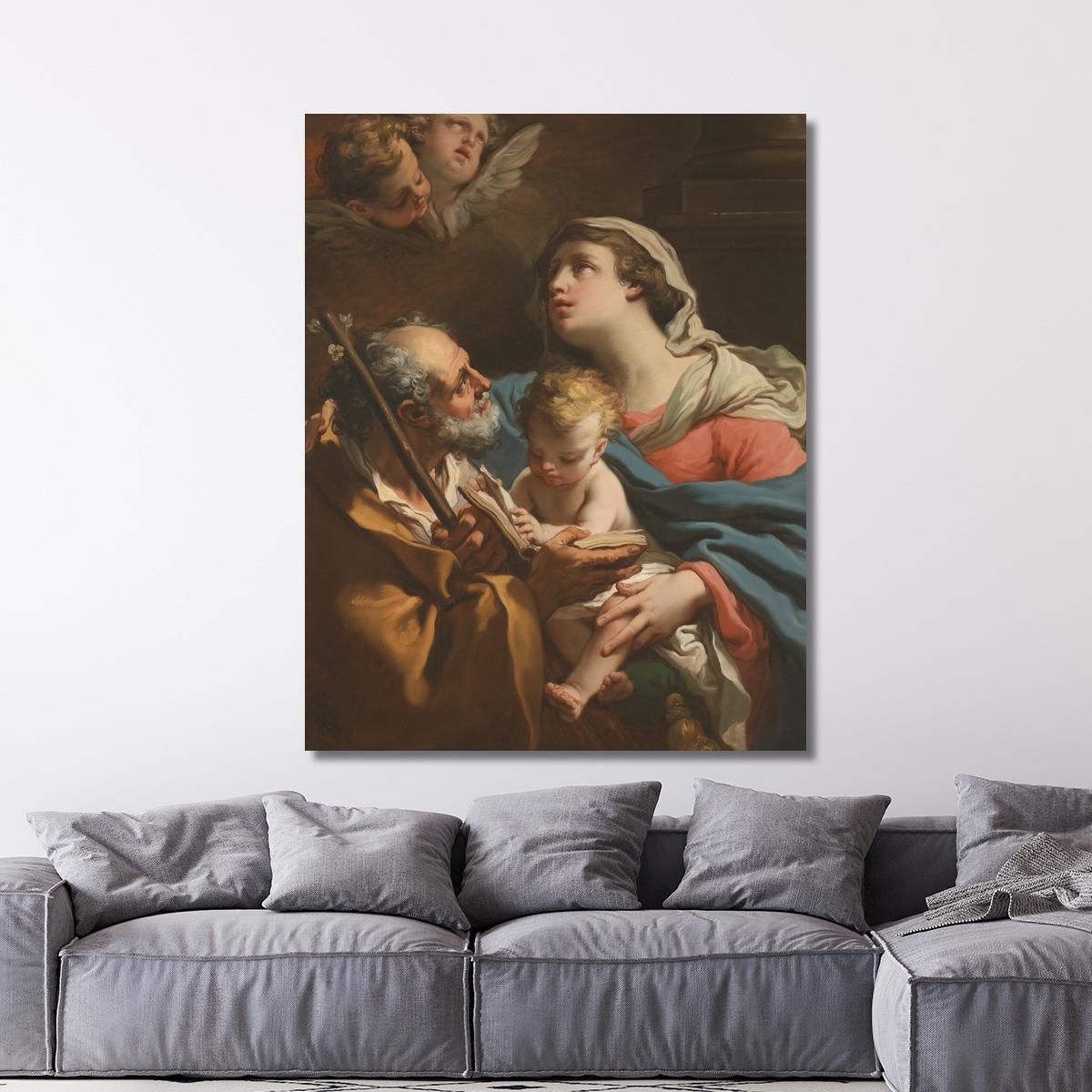La Sacra Famiglia 2 Gaetano Gandolfi ggn12 quadro stampa su tela