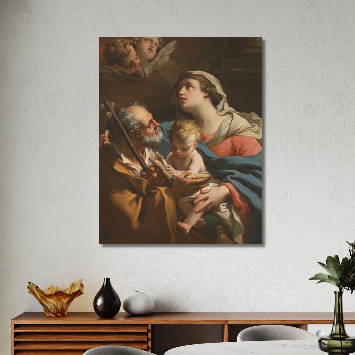 La Sacra Famiglia 2 Gaetano Gandolfi ggn12 quadro stampa su tela