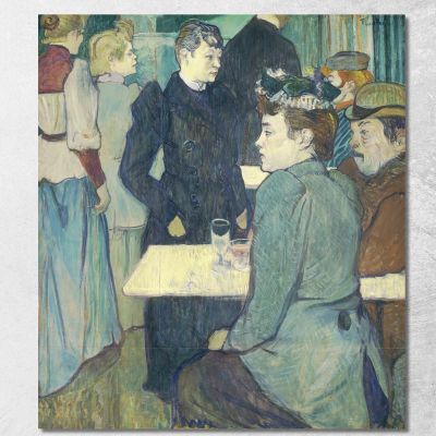 Un Angolo Del Moulin De La Galette Henri de Toulouse-Lautrec htl1 quadro stampa su tela