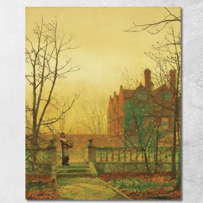 Oro D'Autunno John Atkinson Grimshaw jag20 quadro stampa su tela