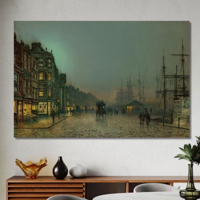 Luces De Liverpool John Atkinson Grimshaw, jag40 cuadro en lienzo