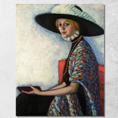 Ritratto Di Alide Asmuse Konrad Mägi kmg1 quadro stampa su tela