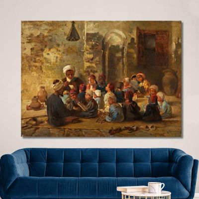 Aula Al Cairo Konstantin Egorovich Makovsky, kem16 quadro stampa su tela