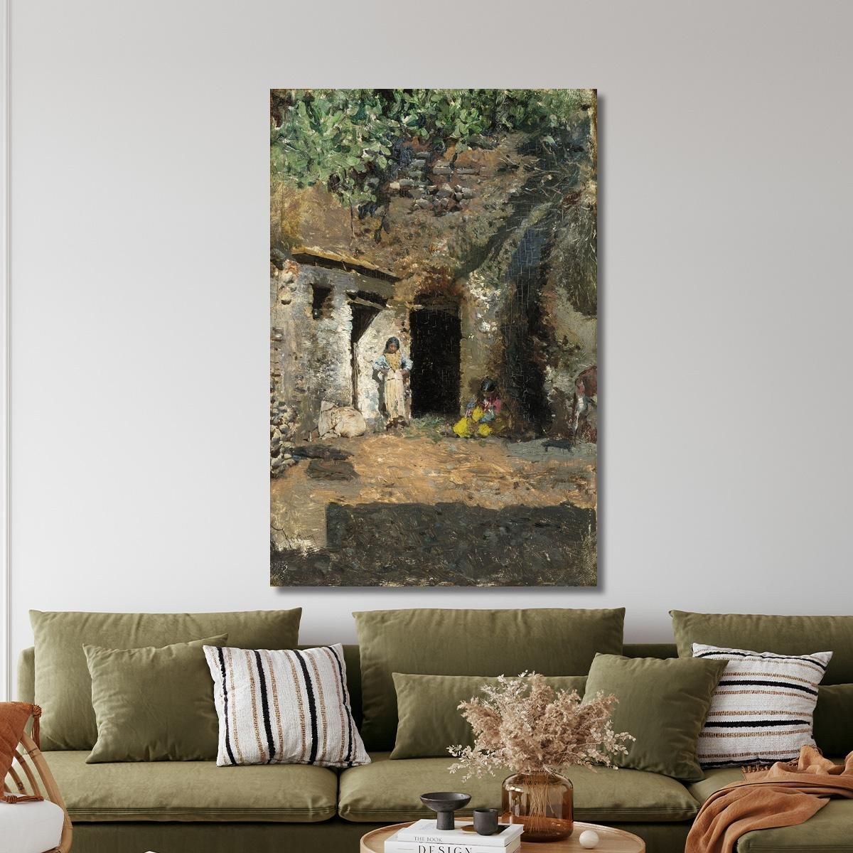 Grotte Gitane A Granada Mariano Fortuny Marsal mfm22 quadro stampa su tela