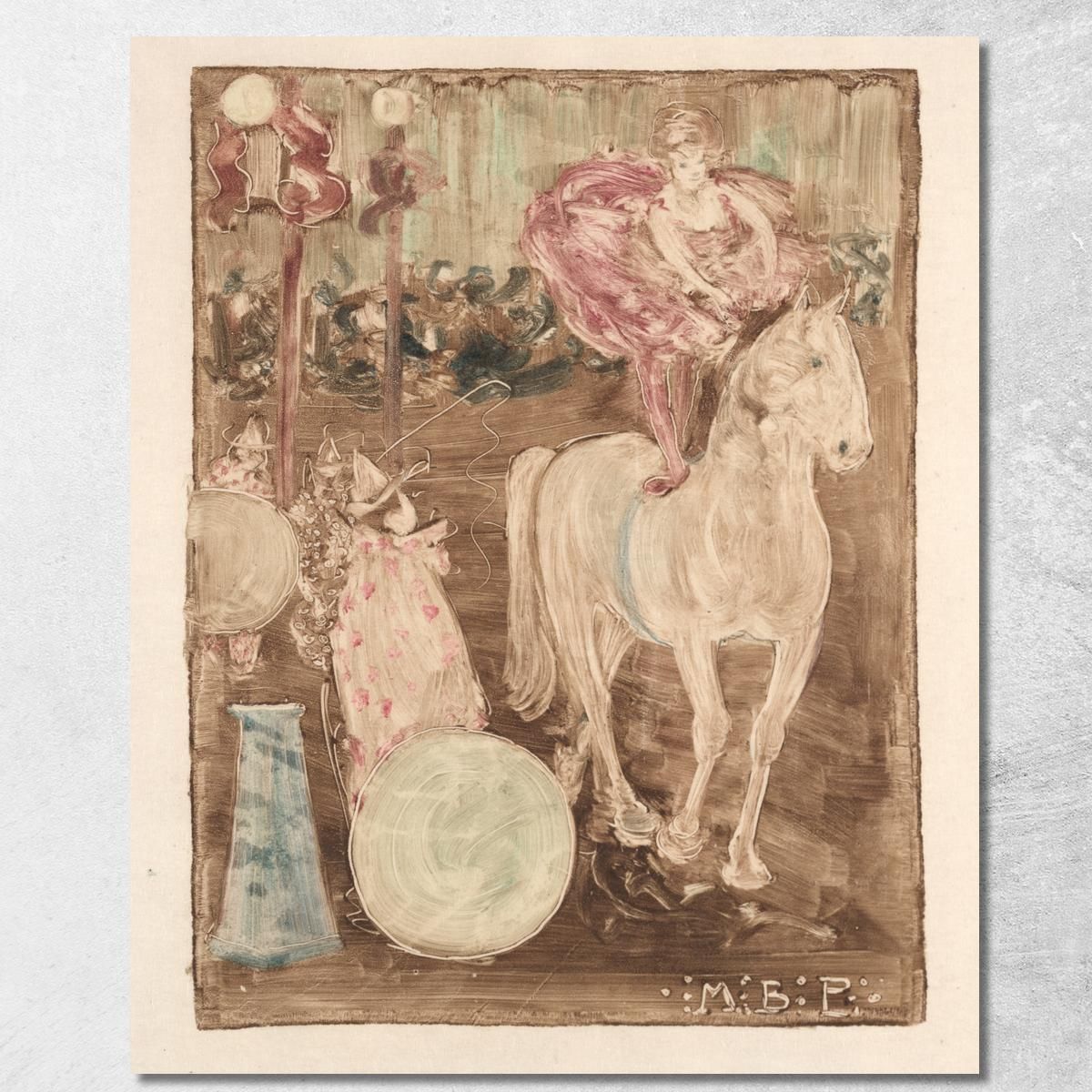 Cavaliere Senza Sella Maurice Prendergast mpr4 quadro stampa su tela Cavaliere Senza Sella Maurice Prendergast mpr4 quadro stampa su tela